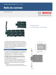 Rails de centrale - Bosch Security Systems