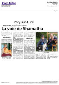 La voie de Shamatha - Fondation Brigitte Bardot