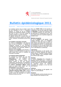 Bulletin épidémiologique 2011