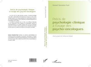 Précis de psychologie clinique à l`usage des psycho