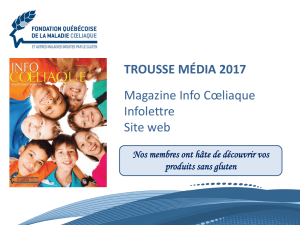 gluten - Fondation québécoise de la maladie coeliaque