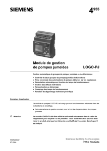 4955 Module de gestion de pompes jumelées LOGO-PJ