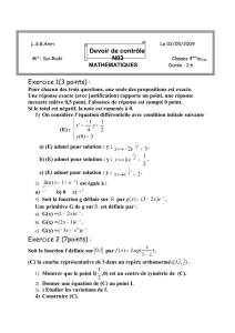 EEXERCICE N°1(5points)