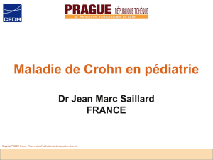 MALADIE DE CROHN – Dr Jean Marc SAILLARD