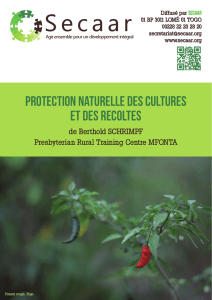 Protection naturelle des cultures et récoltes