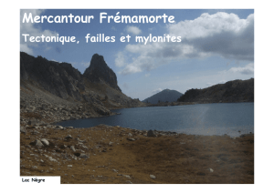 Mercantour Fremamorte : failles et mylonites