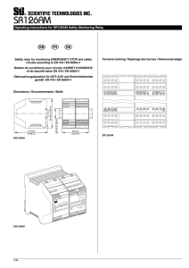 SR126AM Instruction Sheet