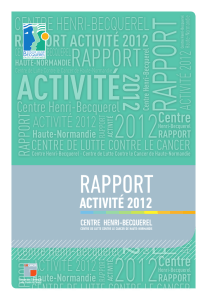 RappoRt - Centre Henri Becquerel