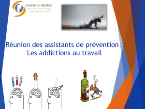 Réunion AP 28/03/2017 : Les addictions au travail - GIE