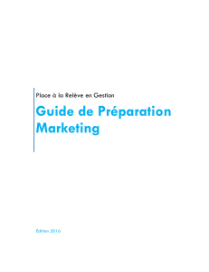 Guide de Préparation Marketing