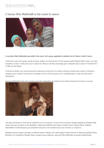 L?acteur Slim Mahfoudh se bat contre le cancer