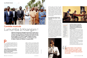 Lumumba à Kisangani - Fondation Alliance Française