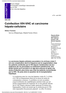 Coinfection VIH-VHC et carcinome hépato