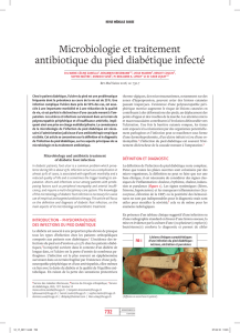 Microbiologie et traitement antibiotique du pied diabétique infecté