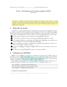 1 Objectifs du projet 2 Utilisation de SNMP4j