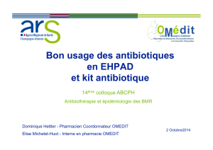 Bon usage des antibiotiques en EHPAD et kit antibiotique