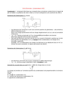 Fiche Terminale - Condensateurs (RC)