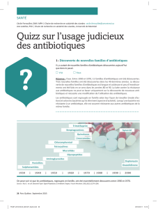 Quizz sur l`usage judicieux des antibiotiques