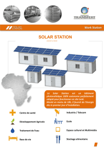 brochure solar work station - Le site du Groupe Transfert