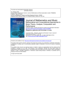 Journal of Mathematics and Music - Base des articles scientifiques