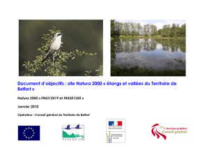 Document d`objectifs : site Natura 2000 « étangs et vallées du