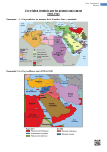 Une région dominée par les grandes puissances 1918-1945