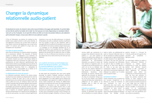 Changer la dynamique relationnelle audio-patient