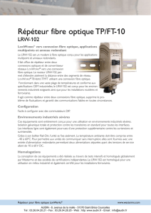 WESTERMO - Documentation: Répéteur fibre optique TP/FT