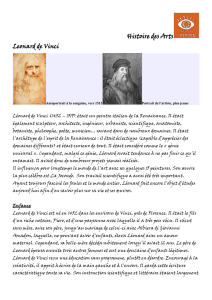 Leonard de Vinci et La Joconde