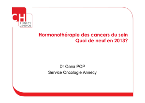 Hormonothérapie cancer