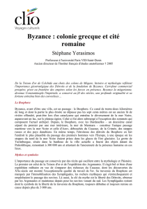 Byzance : colonie grecque et cité romaine