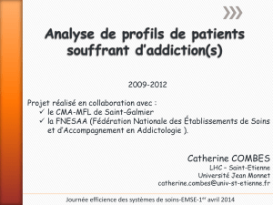 Analyse de profils de patients souffrant d`addiction