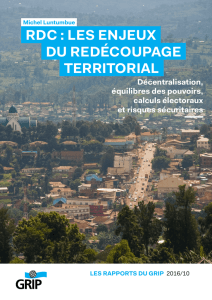 RDC : les enjeux du redécoupage territorial