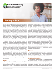 Gastroparésie