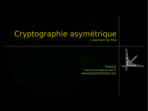 Cryptographie asymétrique - Zenk - Security