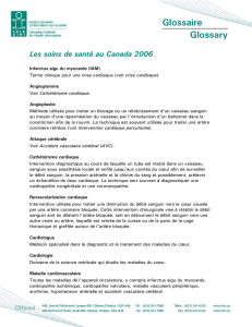 Glossaire Glossary Les soins de santé au Canada 2006