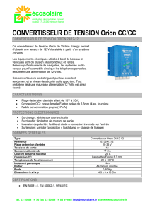 CONVERTISSEUR DE TENSION Orion CC/CC