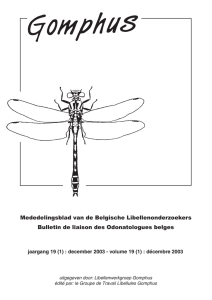 Mededelingsblad van de Belgische Libellenonderzoekers Bulletin
