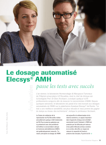 Le dosage automatisé Elecsys® AMH