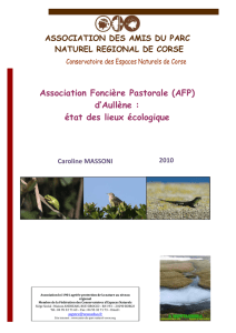 Télécharger le rapport - Conservatoire d`espaces naturels de Corse