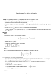 Exercices sur les séries de Fourier - Lycée Jean