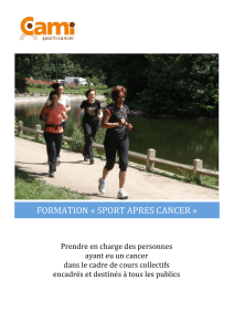 Formation Apres cancer CAMI Sport Apres Cancer 2013