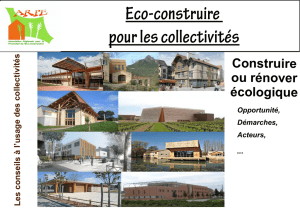 Eco-construire pour les collectivités