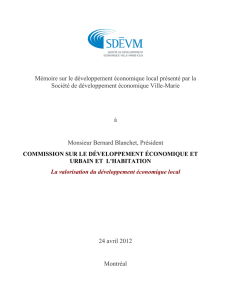 SDEVM, Société de développement économique