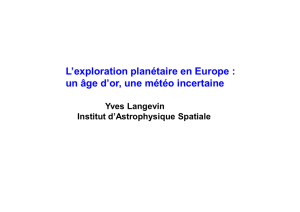 Les transparents de la conférence d`Yves Langevin
