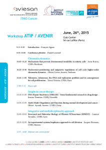 Workshop ATIP / AVENIR - ITMO Cancer