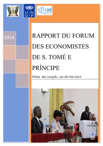rapport du forum des economistes de s. tomé e príncipe