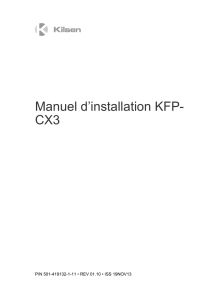 Manuel d`installation KFP