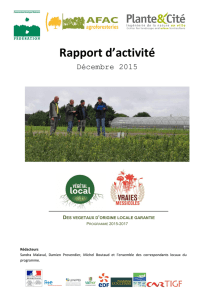 Rapport d`activité - Fédération des Conservatoires botaniques