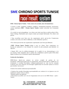 SME- Chrono Sports Tunisie